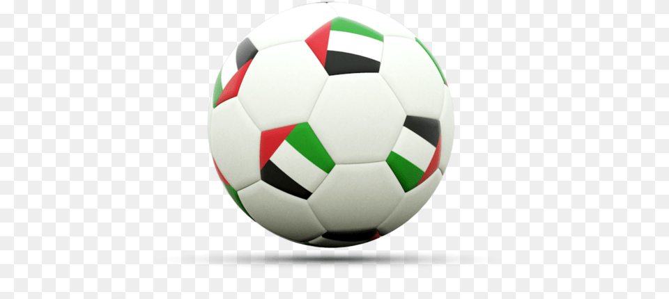 Illustration Of Flag Of United Arab Emirates Egypt Football Flag, Ball, Soccer, Soccer Ball, Sport Png Image