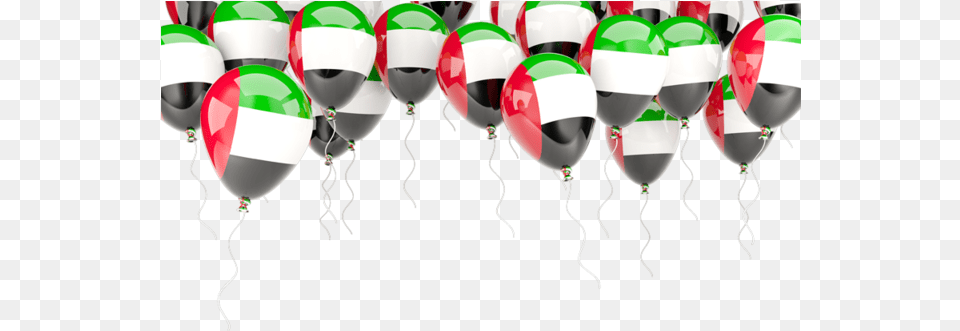 Illustration Of Flag Of United Arab Emirates Uae Flag Balloons, Balloon, People, Person Free Transparent Png