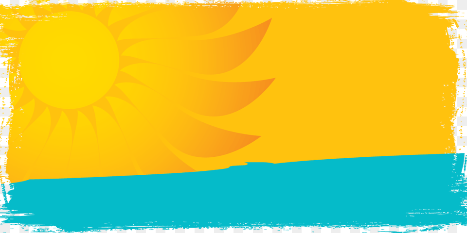 Illustration Of Glowing Sun On Yellow Background With Aqua And Yellow Background, Art, Graphics, Sky, Texture Png