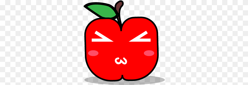 Illustration Of Jealous Apple Fresh, Food, Ketchup, Fruit, Plant Free Transparent Png