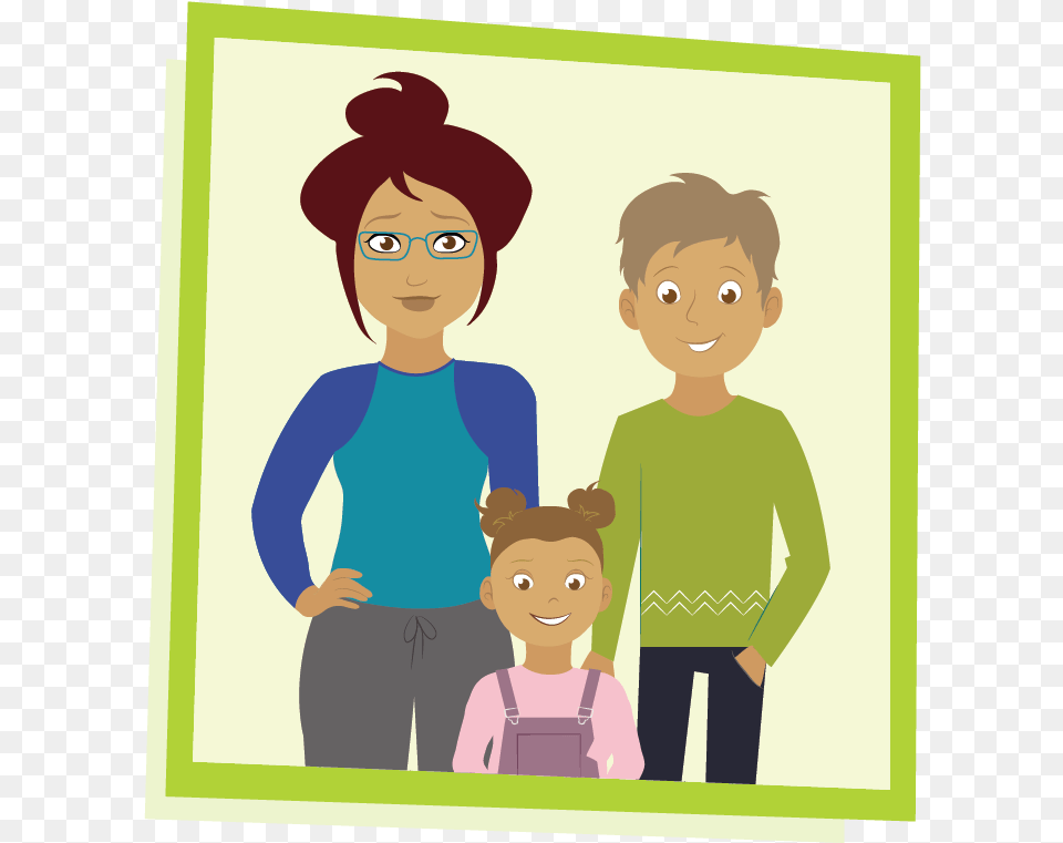 Illustration Of Maria And Lon39s Family Cartoon, Person, Boy, Child, Male Free Transparent Png