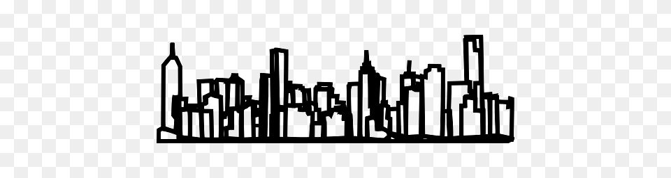 Illustration Of New York Skyline, Architecture, Building, Factory, Green Free Png Download