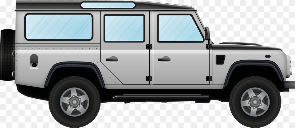 Illustration Of On Off Road Automobile Land Rover Defender, Car, Jeep, Transportation, Vehicle Free Png