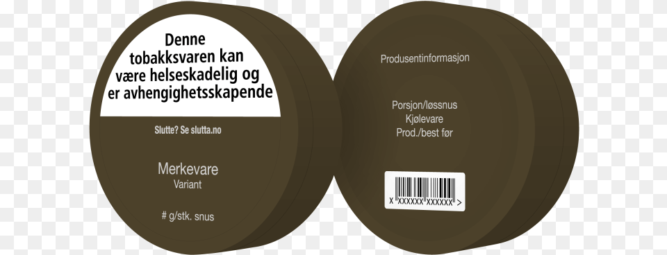 Illustration Of Standardised Snus Pack Circle, Disk Free Png Download