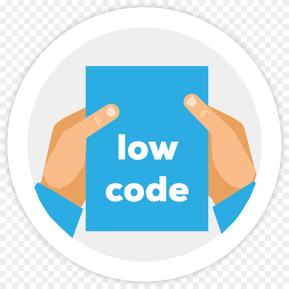 Illustration Of Two Hands Holding A Paper That Says Low Code Development Platform, Photography, Body Part, Hand, Person Png