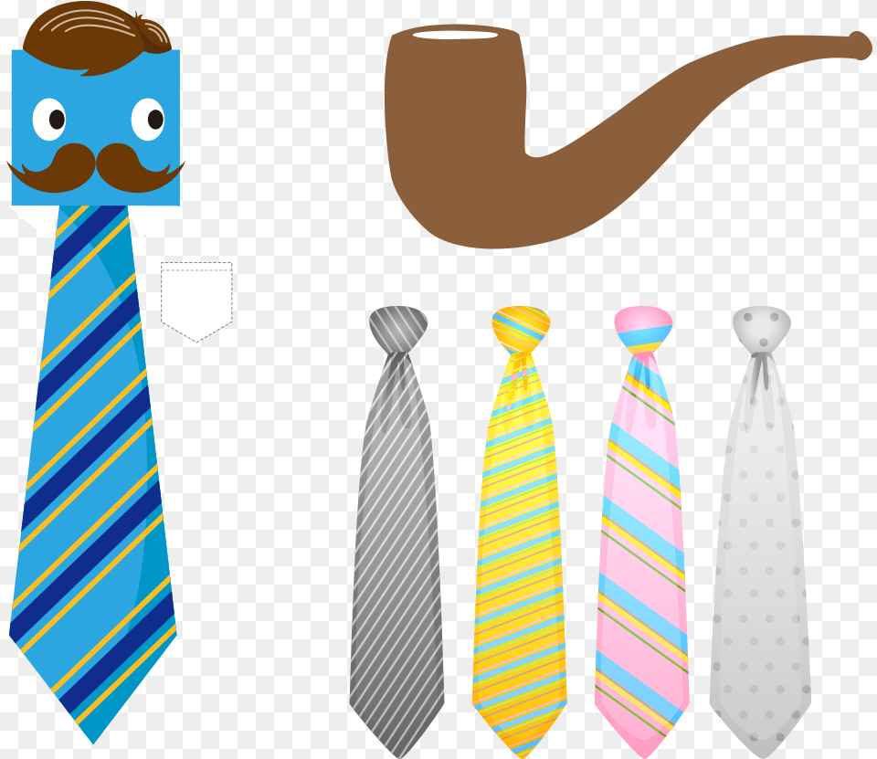 Illustration Tie Transprent Vector Background Tie Cartoon, Accessories, Formal Wear, Necktie, Smoke Pipe Png