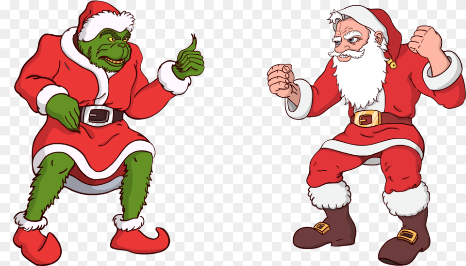 Illustrations Color Digital Painting Clipart Grinch And Santa, Baby, Person, Elf, Face Png
