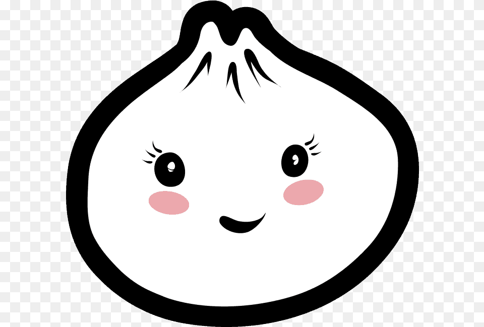 Illustrations Happy Dumpling, Stencil, Face, Head, Person Png