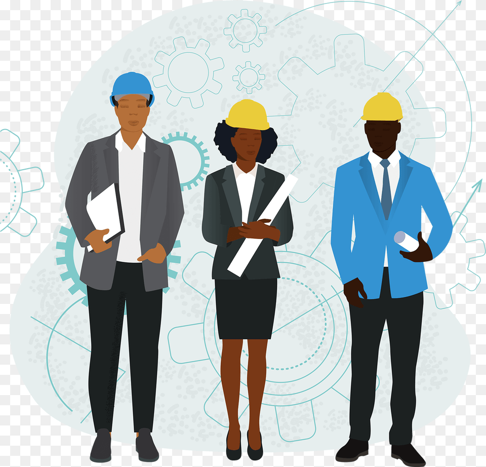 Illustrations Of Black People For Your Next Digital Project Worker Cnostruction Icon F List, Clothing, Helmet, Hardhat, Adult Png
