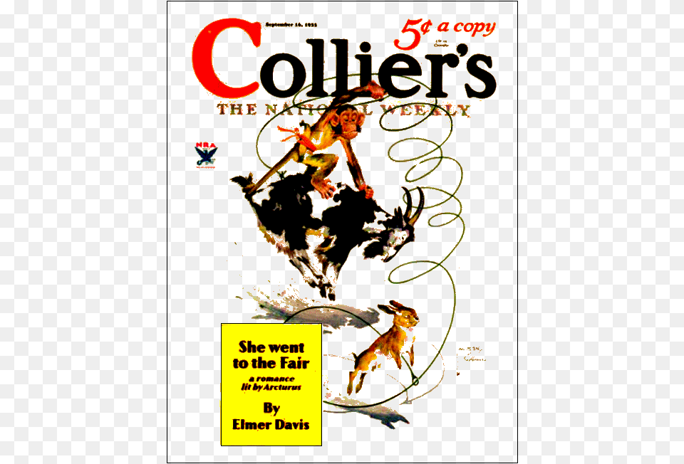 Illustrationtitle Illustration Collier Magazine Cover, Book, Comics, Publication, Advertisement Free Png