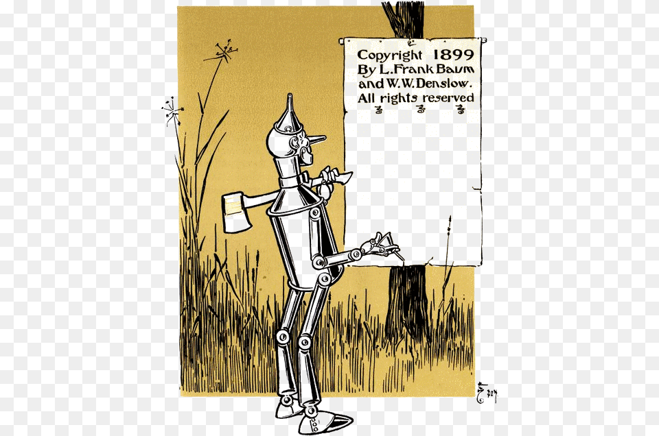 Illustrationtitle Illustration Ww Denslow Tin Man, Book, Comics, Publication, Art Png Image