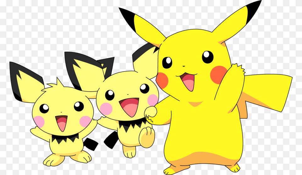 Illustrator And By Kallen Cute Pichu And Pikachu, Animal, Mammal, Pig, Bear Free Png Download