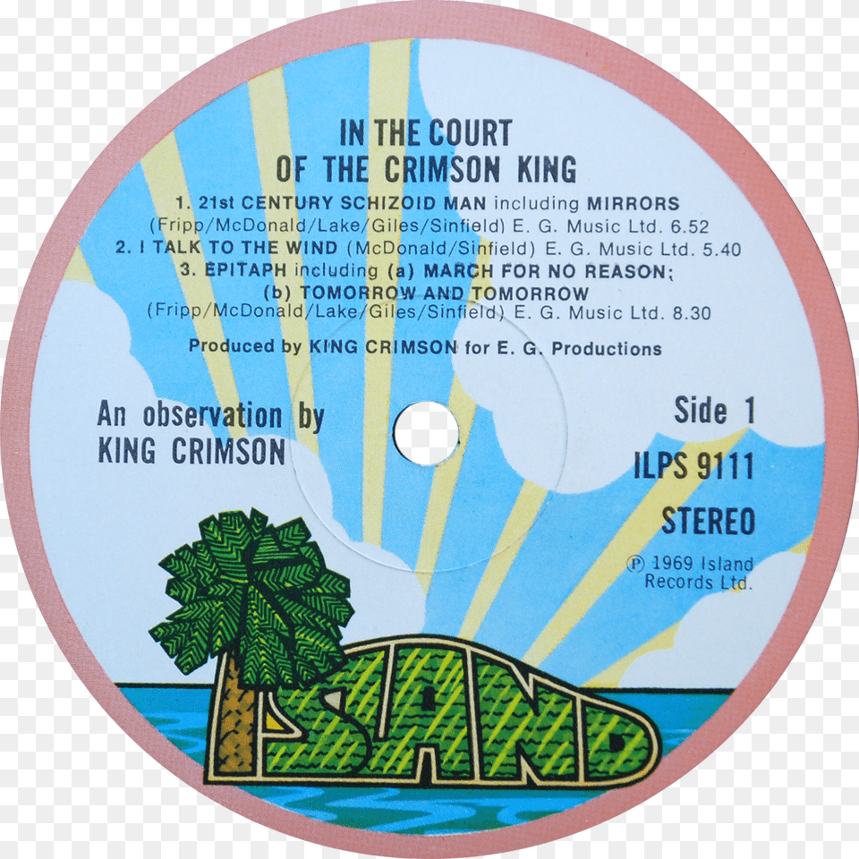 Ilps 9111 King Crimson Label2 Traffic Shoot Out At The Fantasy Factory, Disk, Dvd, Text Free Transparent Png