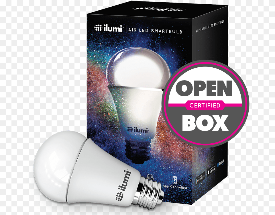 Ilumi Smart Bulb Packaging, Light, Lightbulb, Electronics Png Image