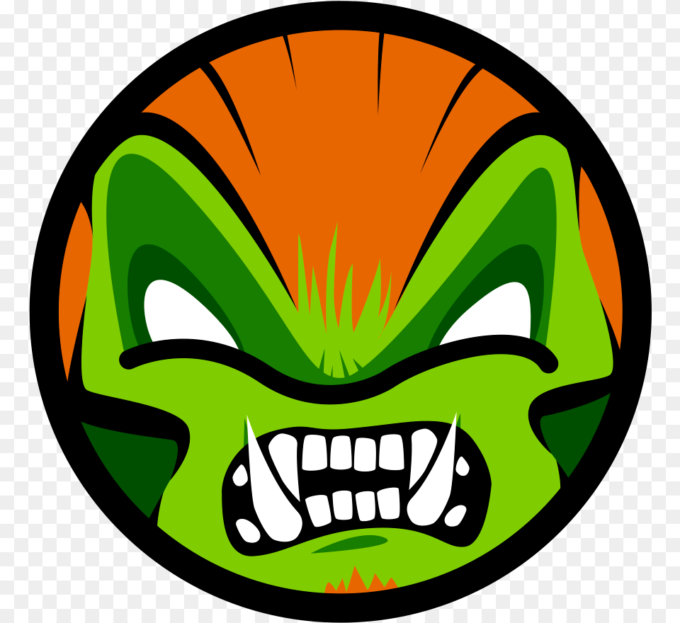 Ilustracin Blanka De Street Fighter, Green, Logo Png Image