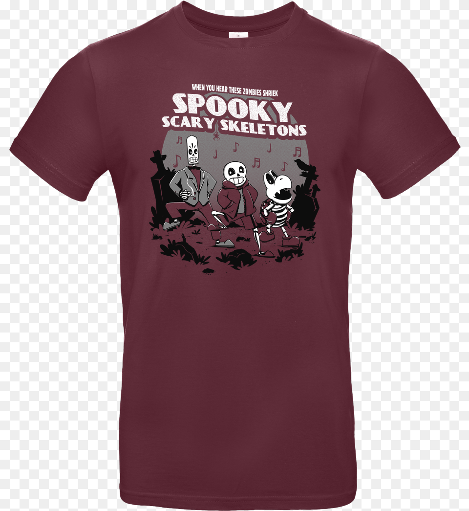 Ilustrata Spooky Scary Skeletons T Shirt Bampc Exact Gamer T Shirt No Background, Clothing, T-shirt, Baby, Person Free Transparent Png