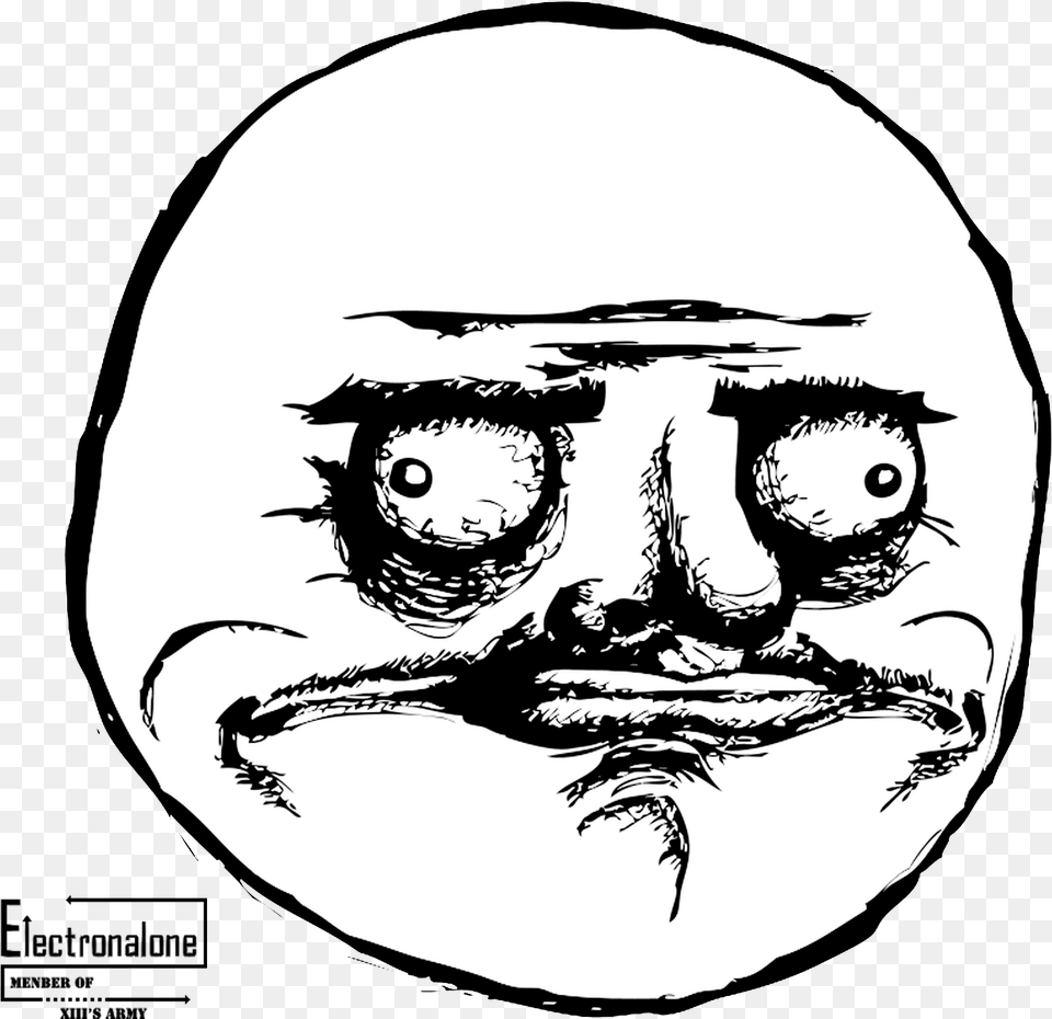 Im Confused Meme Troll Face Confused Troll Face Meme, Art, Drawing, Stencil, Photography Free Transparent Png