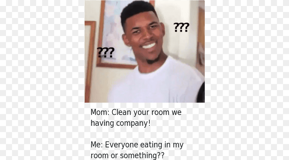 Im Confused Meme Your Mom Says Clean Your Room, Face, Head, Person, Happy Free Png
