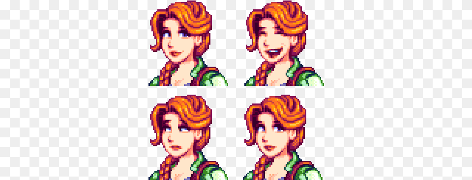 Im In Love With Leah From Stardew Leah Stardew Valley Characters, Art, Pattern, Person, Face Png Image