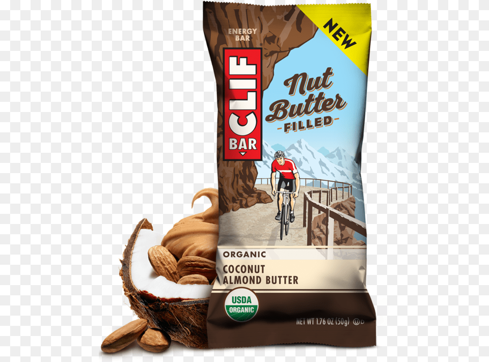 Im Not Sure If This Is A Marketing Blunder Or Marketing Nut Butter Clif Bars, Person, Bicycle, Transportation, Vehicle Free Png Download