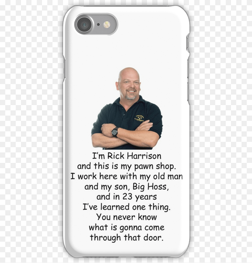 Im Rick Harrison And This Is My Pawn Shop Mobile Phone Case, Adult, Photography, Person, Mobile Phone Free Png Download