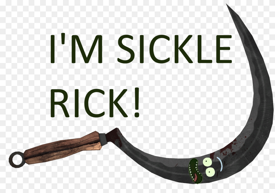 Im Sickle Rick Pickle Rick Know Your Meme, Sword, Weapon, Blade, Dagger Png
