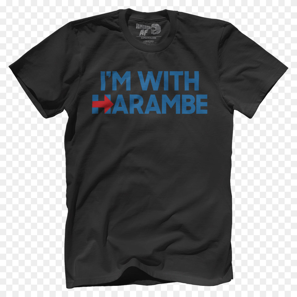 Im With Harambe American Af, Clothing, T-shirt, Shirt Free Png Download