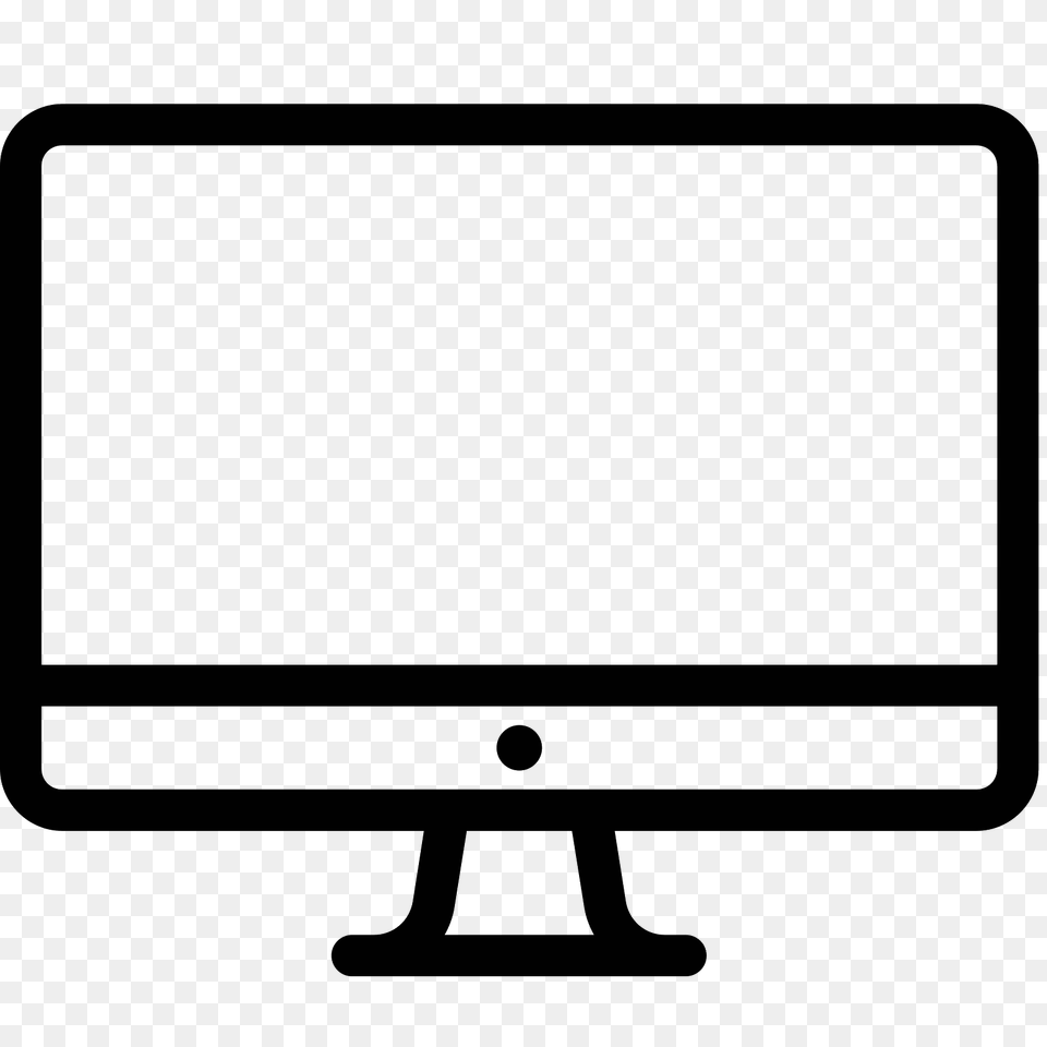 Imac Icon, Gray Free Transparent Png