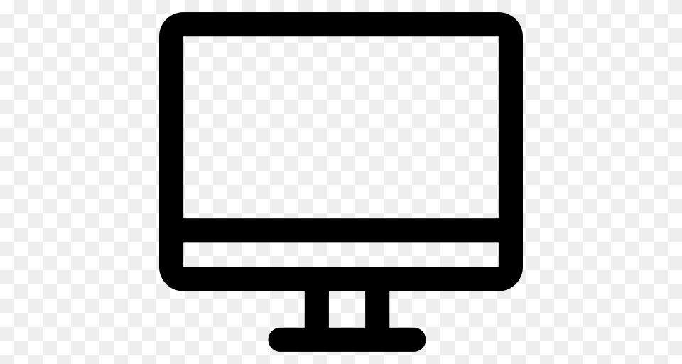 Imac Monitor Icon With And Vector Format For Unlimited, Gray Free Png Download