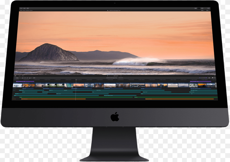 Imac Pro Background, Computer, Pc, Monitor, Screen Png Image