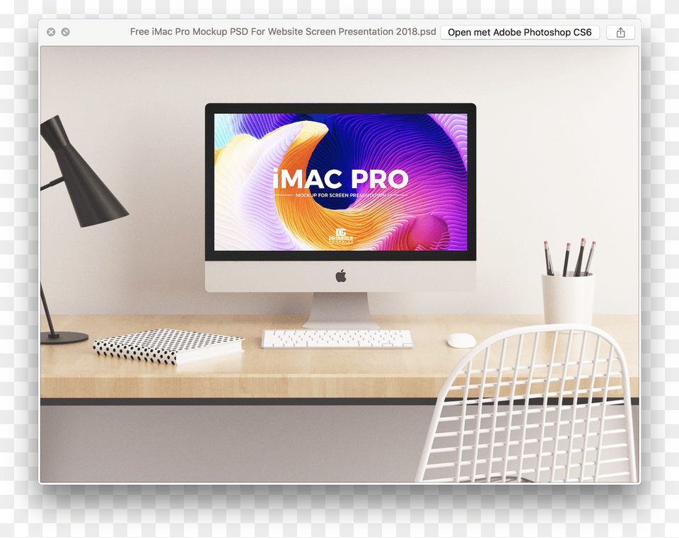 Imac Pro Mockup Psd For Website Screen Presentation Mockup Mac Psd, Furniture, Pc, Monitor, Hardware Free Png Download