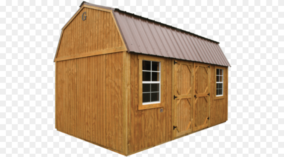 Image Side Lofted Barn Gambrel Shed Side Doors, Countryside, Nature, Outdoors, Rural Free Png