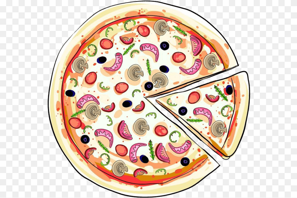 Image, Food, Pattern, Pizza, Plate Free Transparent Png