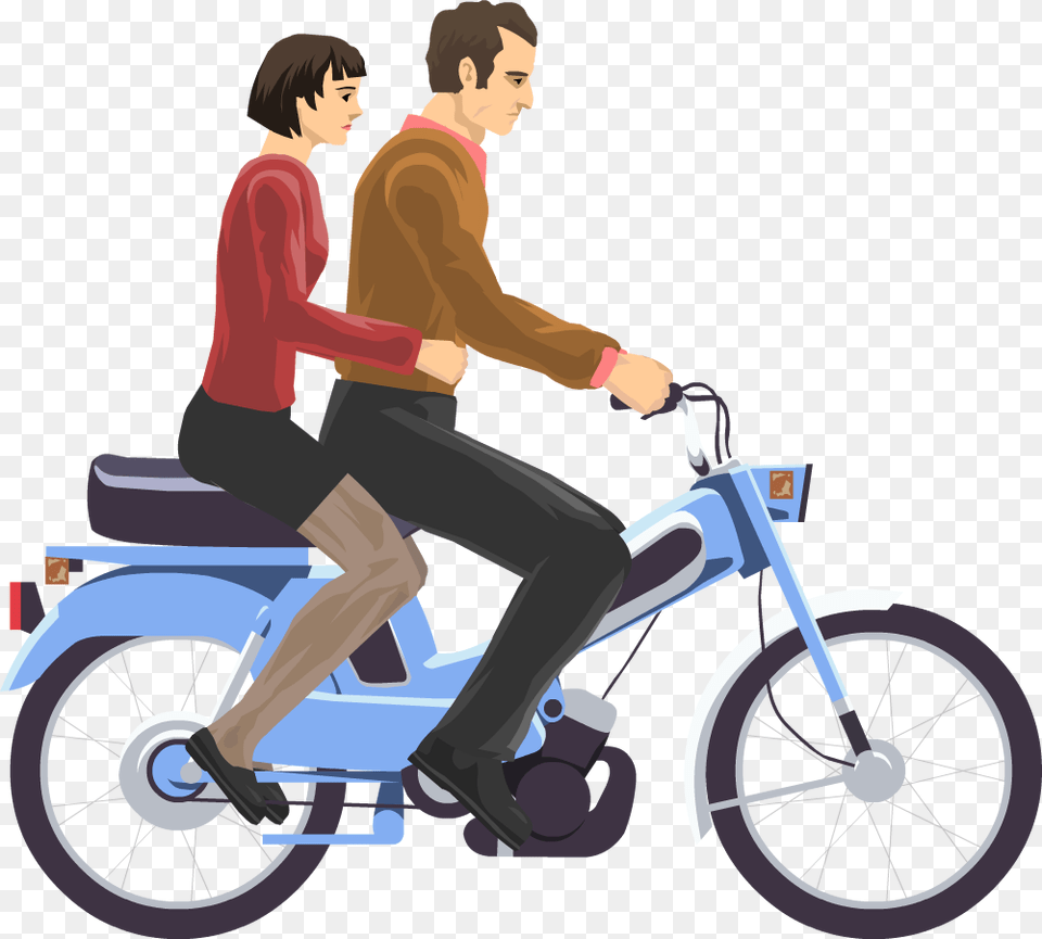 Image, Moped, Vehicle, Transportation, Motorcycle Free Png Download
