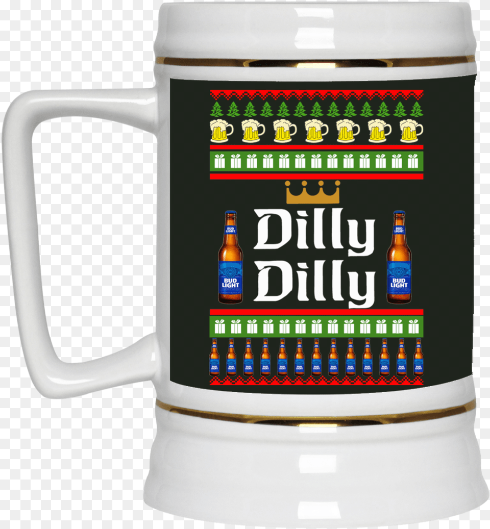 Image 19 Dilly Dilly Bud Light Sweater, Alcohol, Beer, Beverage, Cup Free Transparent Png