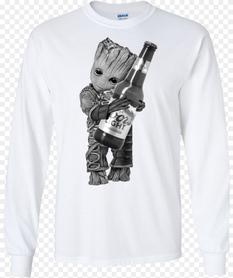 Image 2254 Groot T Shirt, Alcohol, Sleeve, Long Sleeve, Clothing Free Png Download