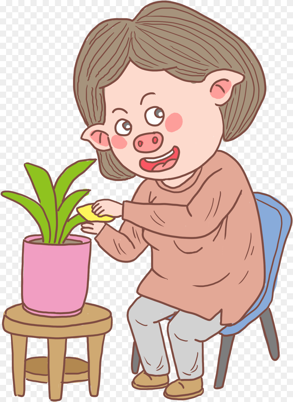 Image, Baby, Person, Plant, Potted Plant Free Transparent Png