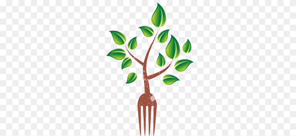 Image, Cutlery, Fork, Green, Leaf Png