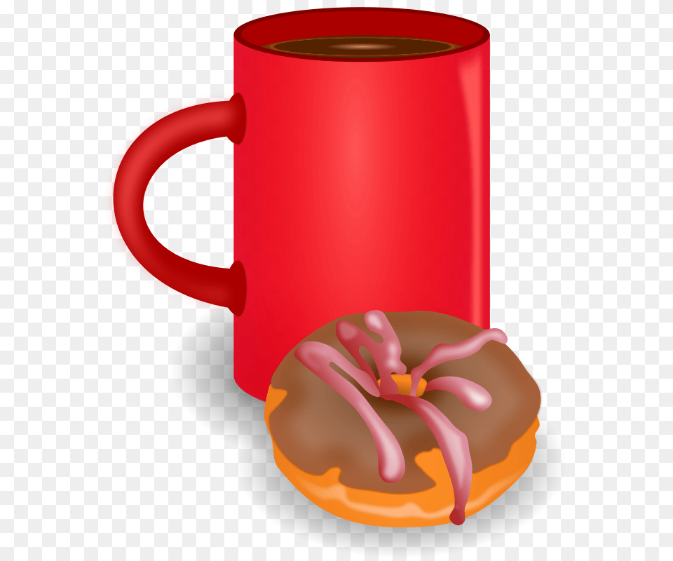 Food, Sweets, Cup, Donut Png Image