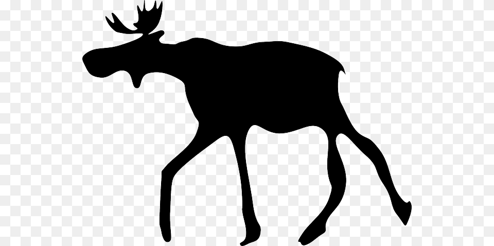 Image, Animal, Mammal, Moose, Silhouette Free Transparent Png