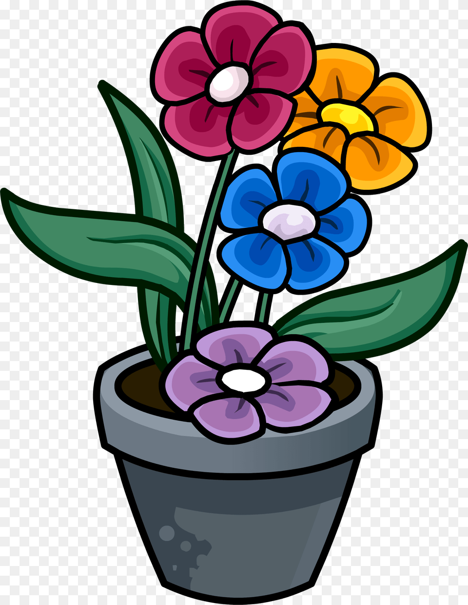 Potted Plant, Plant, Flower, Flower Arrangement Png Image