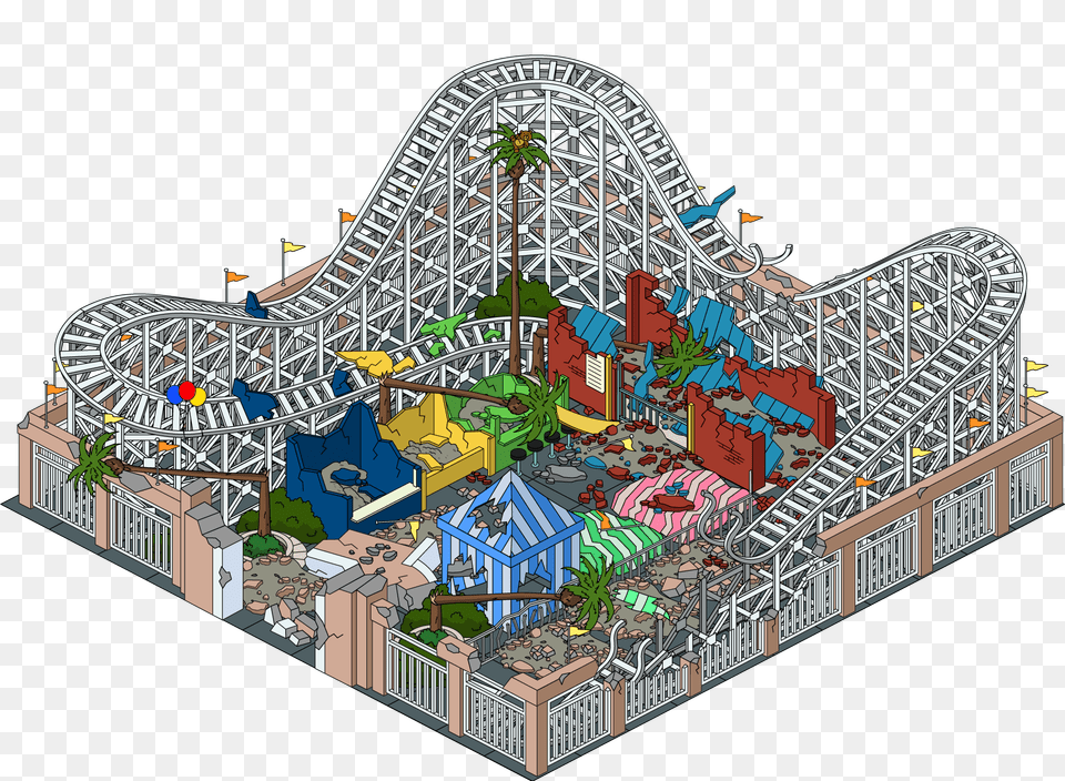 Amusement Park, Fun, Roller Coaster Png Image