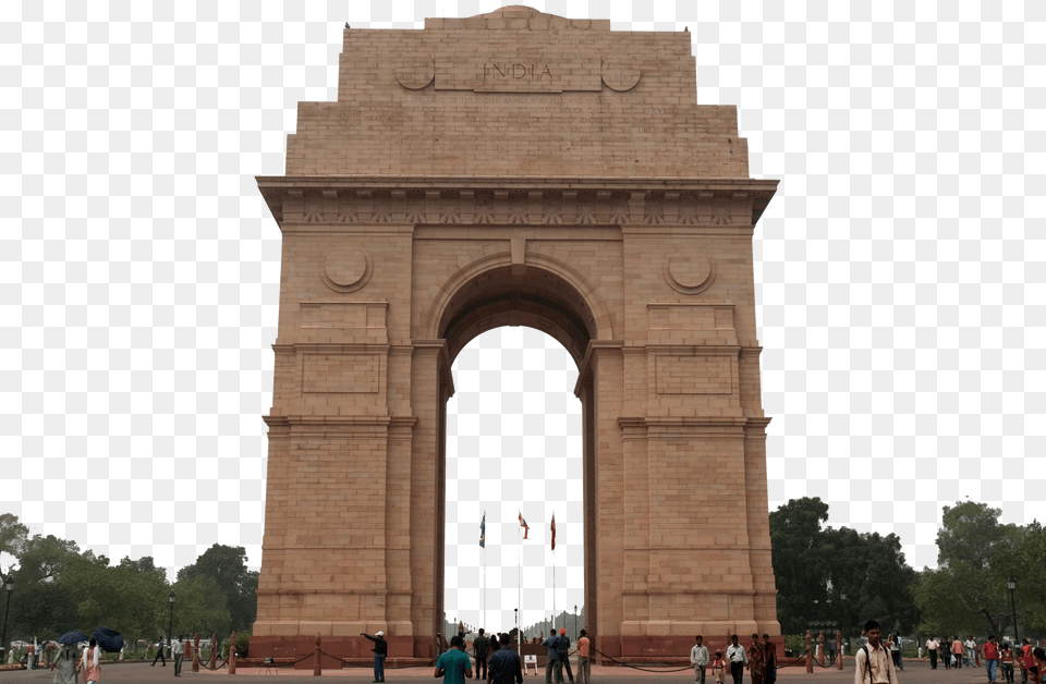 Image, Person, Landmark, India Gate, Flag Free Transparent Png