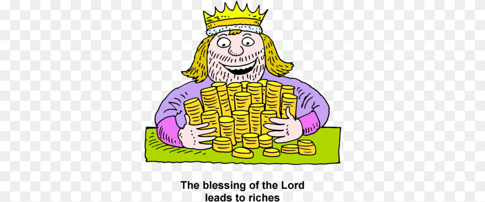 Image A King Embracing Pile Of Gold Coins Christartcom King With Gold Clipart, Baby, Person, Face, Head Free Transparent Png