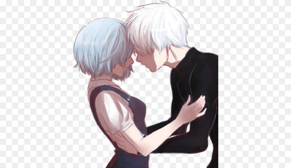 About Couple In Editsoverlayspng By Anakun Kaneki And Touka Love, Book, Comics, Publication, Adult Png Image