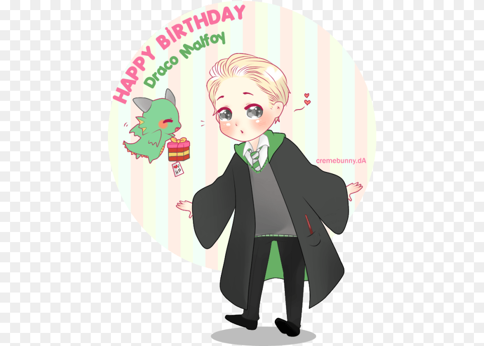 About Harry Potter In Cute By You0027ya Draco Malfoy Birthday Fanart, Publication, Book, Comics, Person Png Image