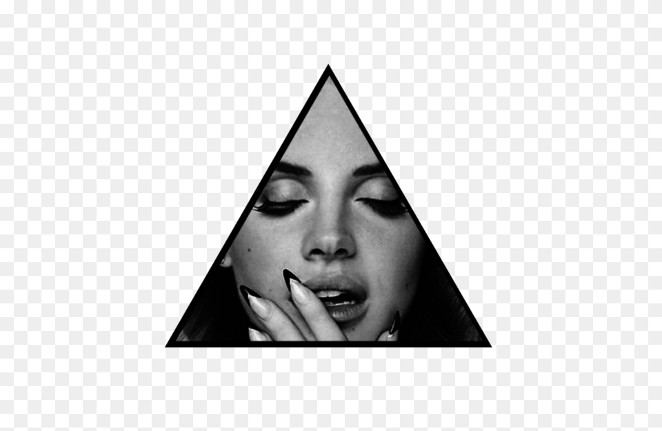 Image About Lana Del Rey Overlay In Overlays Head, Face, Triangle, Portrait Free Transparent Png