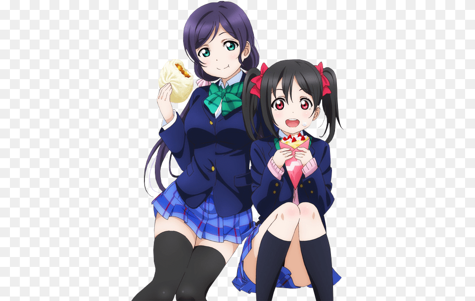 About Love Live In By Miko Nozomi Tojo And Nico Yazawa, Book, Comics, Publication, Baby Png Image