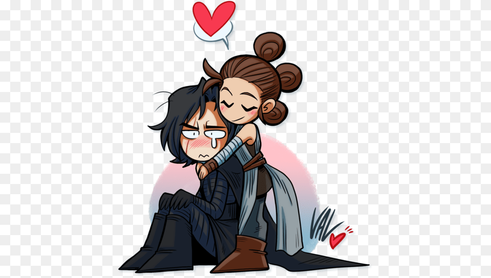 Image About Star Wars In Reylo, Book, Comics, Publication, Face Free Transparent Png