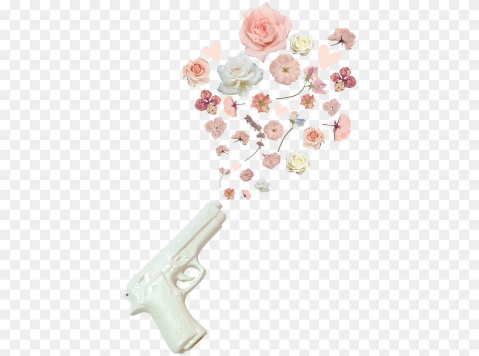 Image About Tumblr In Transparentssss By Carefree Griers Gun Flower, Weapon, Rose, Plant, Handgun Free Png